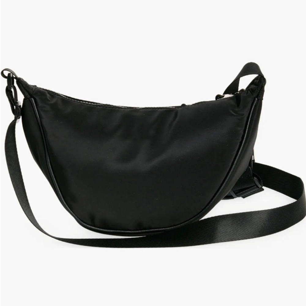 MADDEN GIRL Black Crescent Crossbody & Pouch Set NWT - Picture 3 of 9